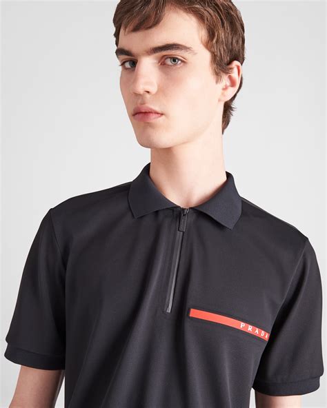 prada black button down shirt|Prada polo shirts.